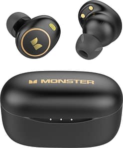 Monster Wireless Earbuds, Achieve 300 AirLinks Bluetooth Headphones Touch Control with Charging Case, Bluetooth Earbuds with Fast Charging for Sport