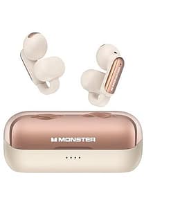 Monster Wireless Earbuds, Comfort Clip-On Bluetooth Earbuds, Bluetooth 5.4 Open Earbuds with Environmental Noise Cancellation, IPX5 Waterproof & Touch Control Wireless Headphones for Indoor or Outdoor