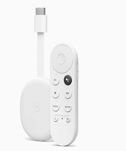 Chromecast with Google TV (HD) - Streaming Stick Entertainment On Your TV with Voice Search - Watch Movies, Shows, and Live TV in 1080p HD - Snow