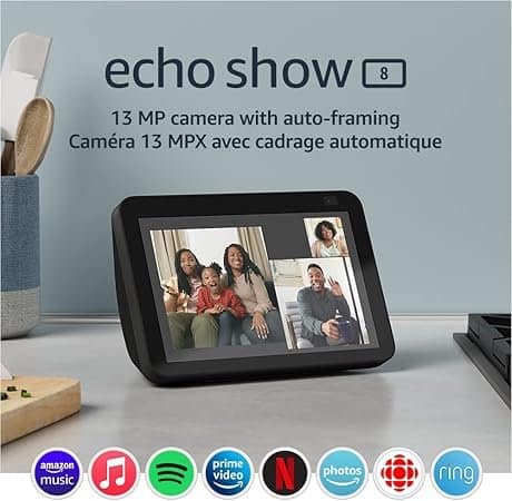 Echo Show 8 (2nd Gen, 2021 release) | HD smart display with Alexa and 13 MP camera | Charcoal - Image 6