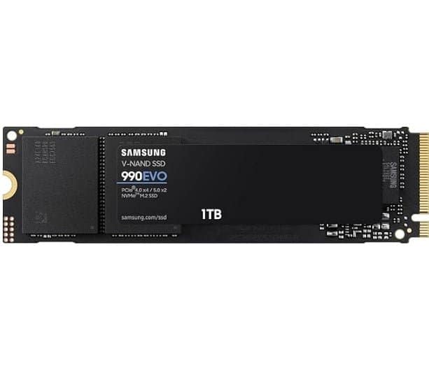 SAMSUNG 990 EVO SSD 1TB, PCIe 5.0 x2 M.2 2280, Speeds Up-to 5,000MB/s, Upgrade Storage for PC/Laptops, HMB Technology and Intelligent Turbowrite (MZ-V9E1T0B/AM)[Canada Version]