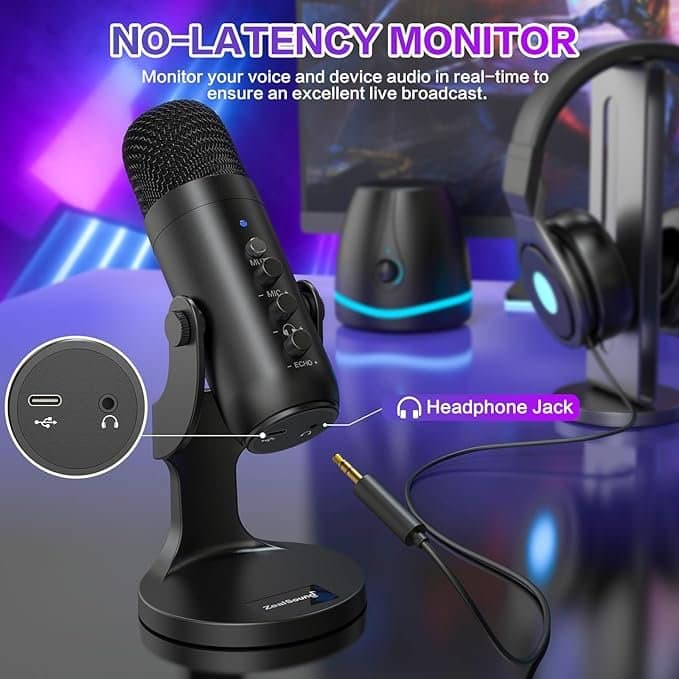 ZealSound USB Microphone,Condenser Phone Computer PC Mic kit - Image 3