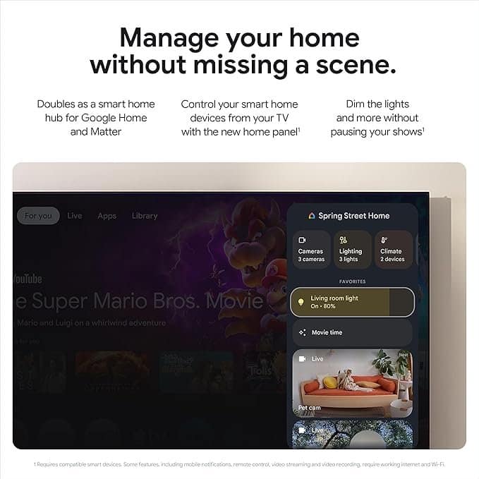 Google TV Streamer (4K) - Fast Streaming Entertainment on Your TV with Voice Search Remote - Watch Movies, Shows, Live TV, and Netflix in 4K HDR - Smart Home Control - 32 GB of Storage - Porcelain - Image 7