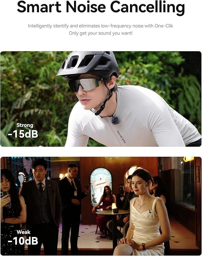 Hollyland Lark M2S Combo (Camera RX+USB-C RX+ Lightning Cable) Wireless Lavalier Microphone for iPhone/Camera/Android/PC - Image 3