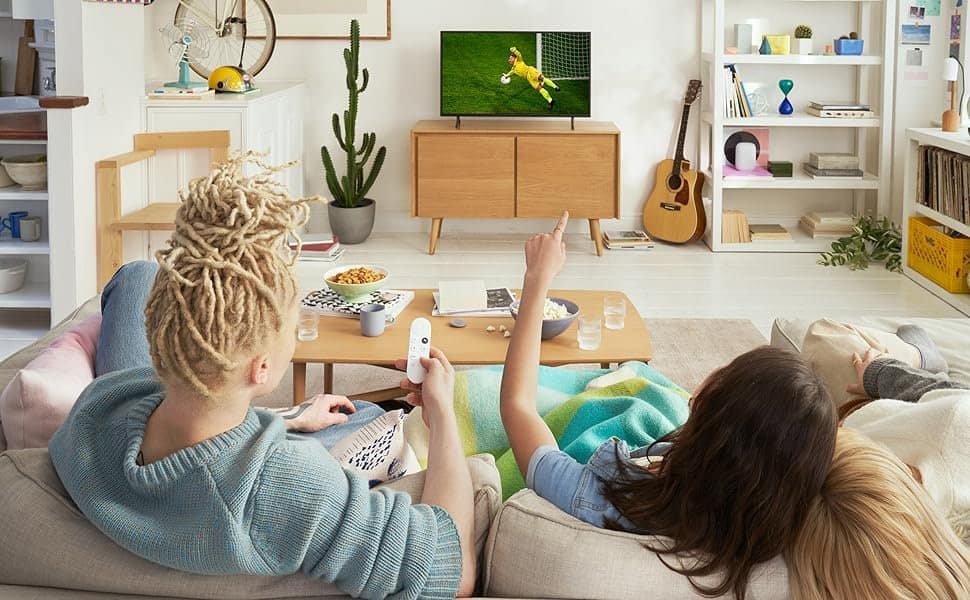 Chromecast with Google TV (HD) - Streaming Stick Entertainment On Your TV with Voice Search - Watch Movies, Shows, and Live TV in 1080p HD - Snow - Image 8